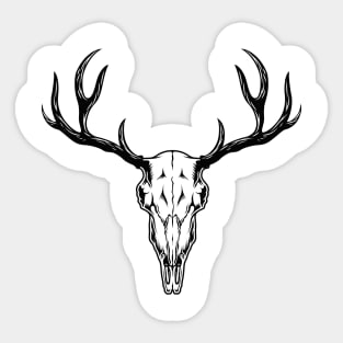 Hunting Deer Skull Sticker